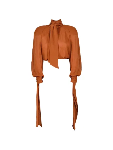 Lung bluză Rowen Rose cu funde roz