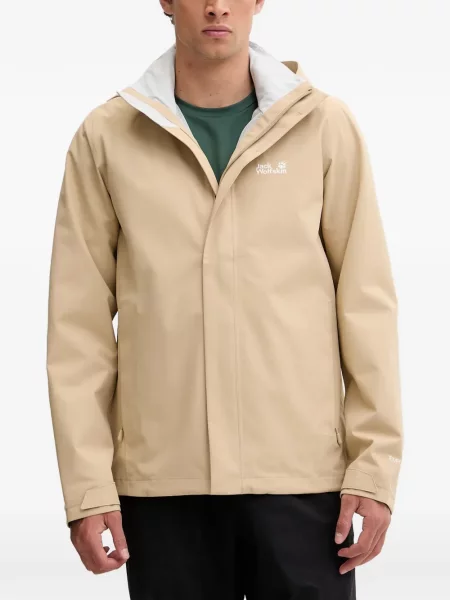 Geacă Jack Wolfskin cu glugă cu imagine