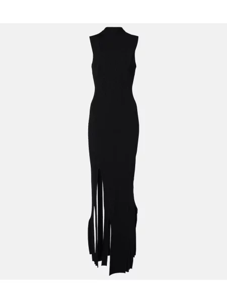 Rochie Victoria Beckham tricotate plisată negru
