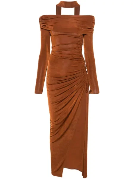 Maxi rochie maxi Atu Body Couture de costum maro