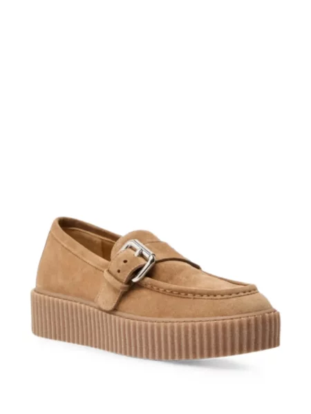 Pantofi loafer Weekend Max Mara din piele maro