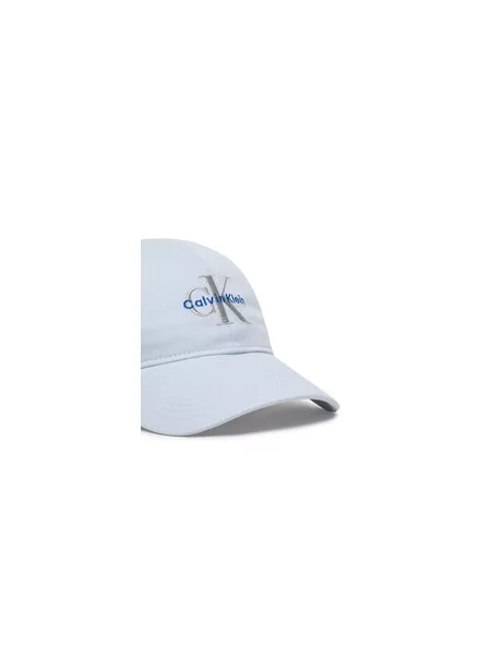 Calvin Klein Kepurė su snapeliu Monologo Embroidery Baseball Hat Žydra mėlyna