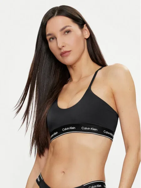 Calvin Klein Swimwear Bikini partea de sus negru