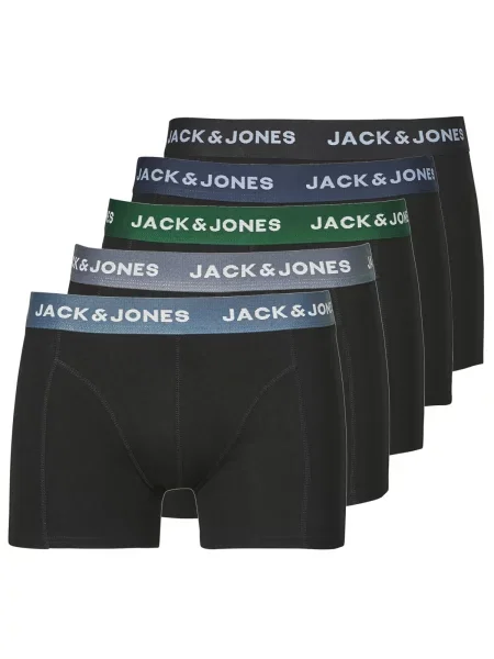 JACK & JONES Bokserice Solid golublje plava / travnato zelena / ljubičasta crna