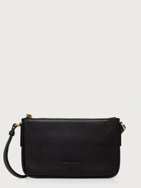 Marc O'Polo geantă crossbody pentru femei din piele negru