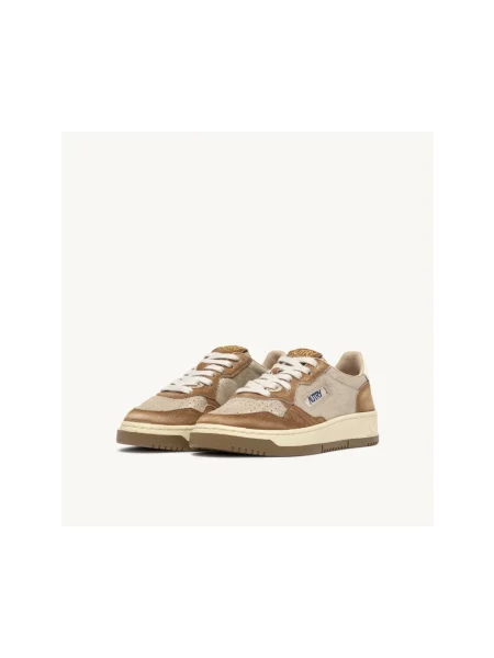 Sneakersy Autry skórzane brązowe