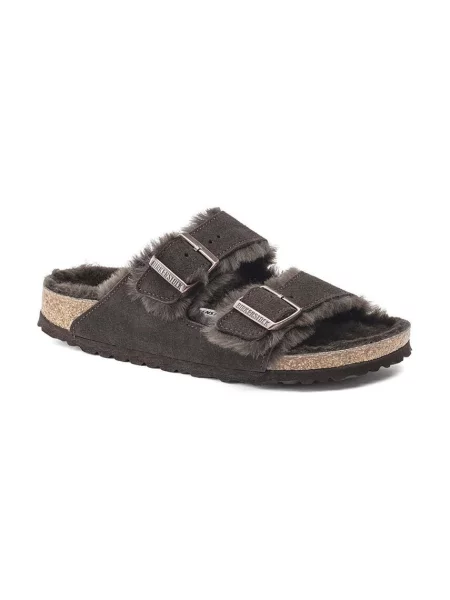 Natikači Birkenstock Arizona Shearling rjava
