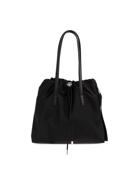 Torebka Moncler ze sznurkiem czarna