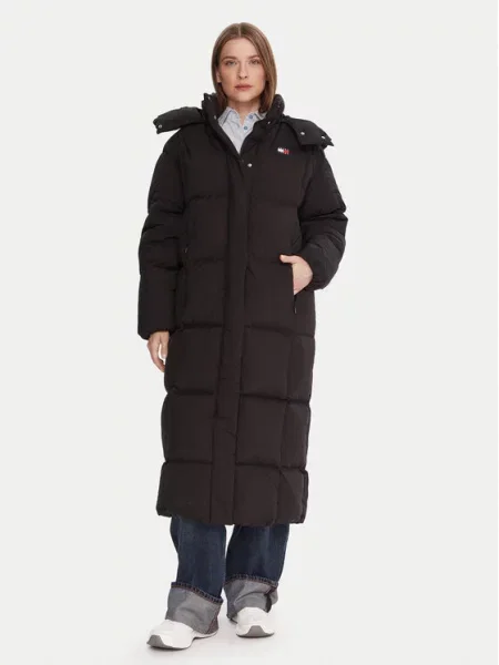 Tommy Jeans Zimski plašč Alaska črna