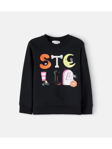 Gyerek melegítő felső Stella Mccartney fekete