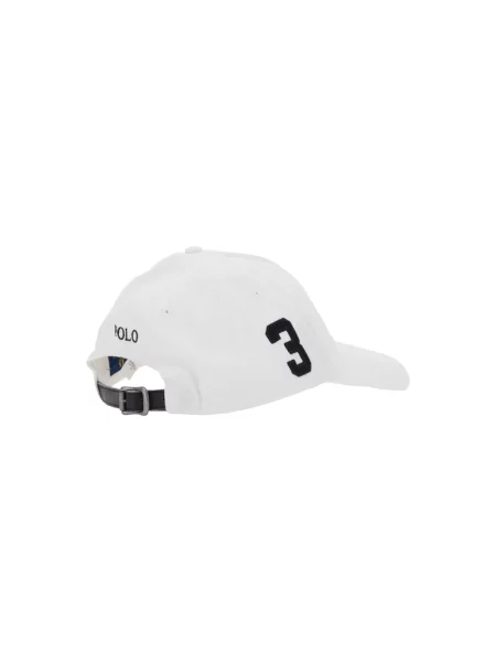 Polo Ralph Lauren Akcesoria Mężczyzna ONE SIZE Czapka Baseball Logo Grande biały