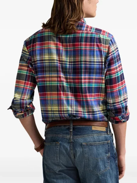 Ριγέ polo Polo Ralph Lauren με κουκούλα με αυτόγραφο λευκό
