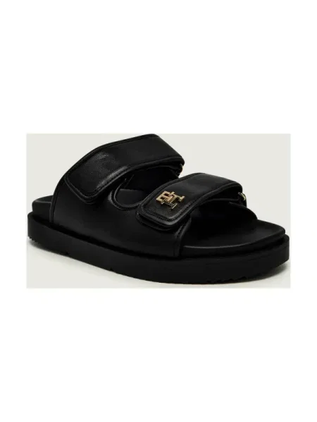 TOMMY HILFIGER Saboți negru