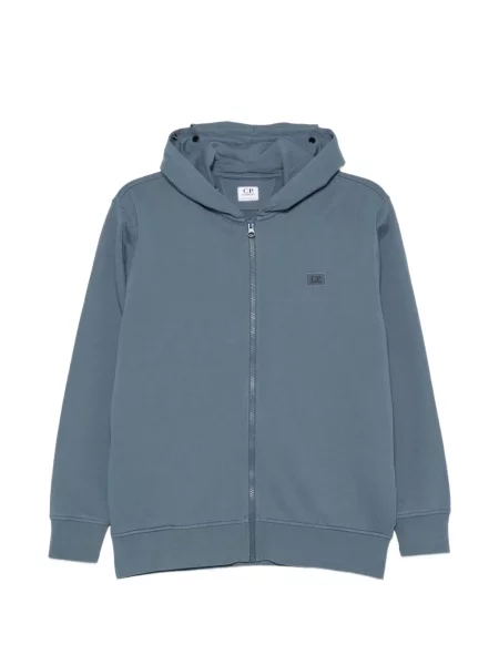 Bluza z kapturem dziecięca C.p. Company niebieska