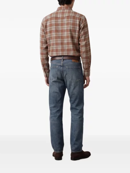 Traperice ravnih nogavica Sugar Cane Jeans s autogramom plava