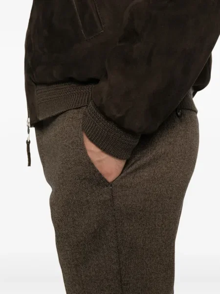 Pantaloni Incotex de lână maro