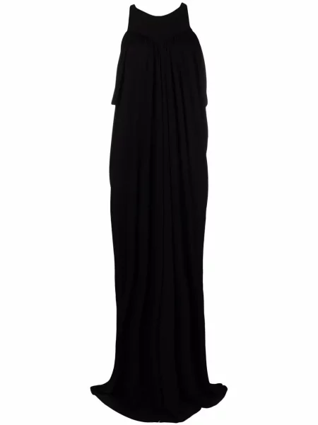 Rochie de seară Alberta Ferretti fără mâneci drapată de costum negru