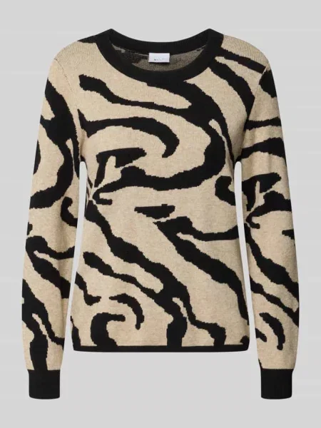 Sweter z dzianiny z mieszanka model TIF' Vila czarny