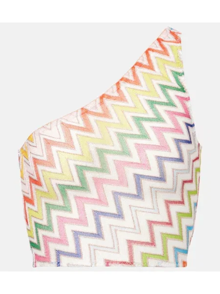 Top Missoni cu un umăr gol