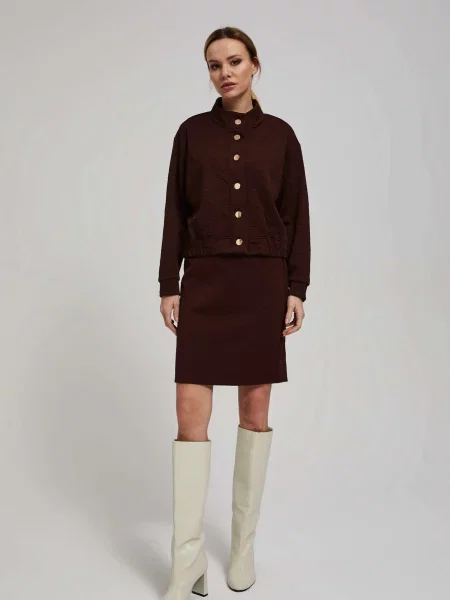 Talie elastică fustă Marisse maro