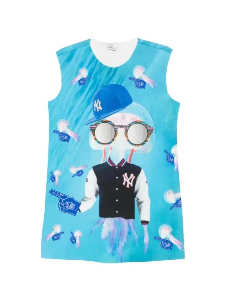 Rochie mini The Artistylist cu imagine albastru