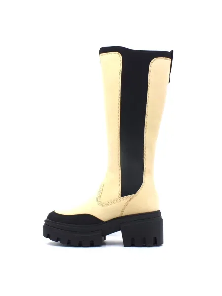 Muszkieterki Timberland skórzane beżowe