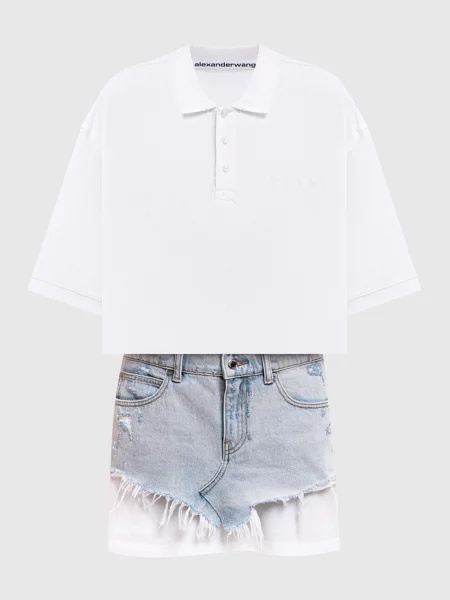 Платье Alexander Wang белое