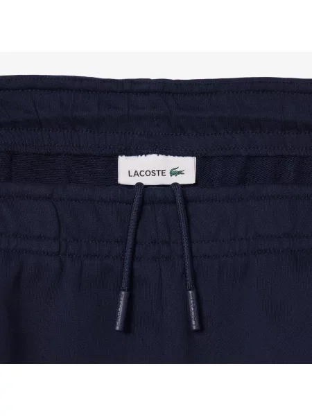 Lacoste Spodnie Dresowe Z Polaru granatowe