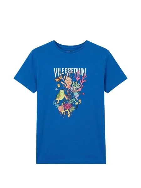 Tricou Vilebrequin cu imagine albastru