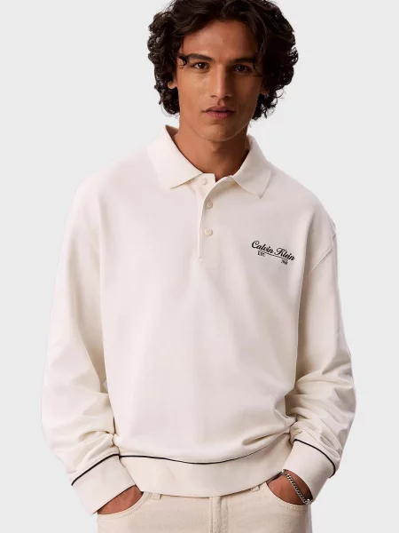 Махровий светр Calvin Klein Jeans білий