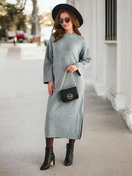 Rochie maxi Resti lungă de costum negru