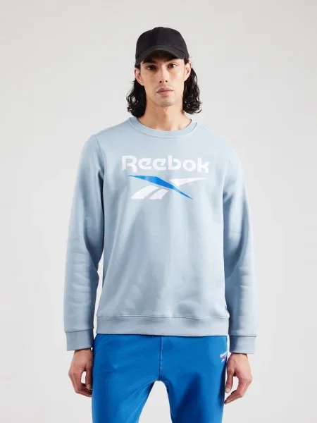 Pánska mikina Reebok Identity Big Logo Fleece Crew upgrade blue modrá