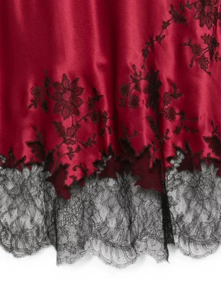 Rochie midi Carine Gilson de mătase roșu