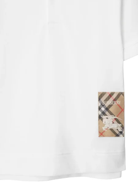 Koszulka polo dziecięca Burberry biała