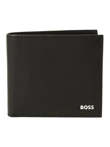 BOSS portfel skórzany czarny