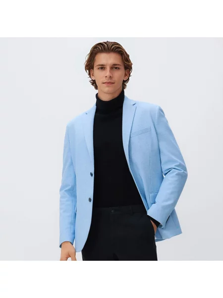 Reserved Blejzr slim fit modrá