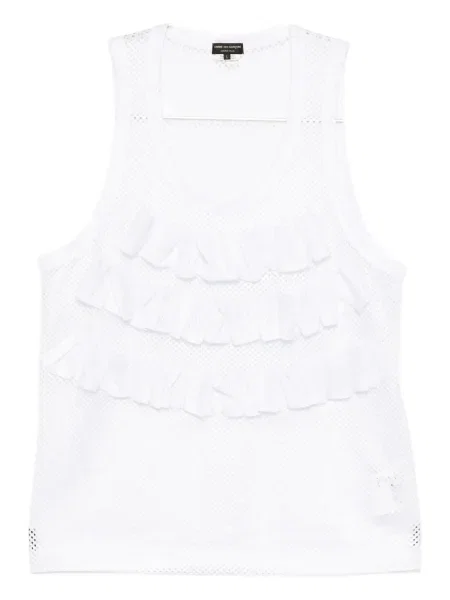 Vestă Comme Des Garcons Homme Plus plasă alb