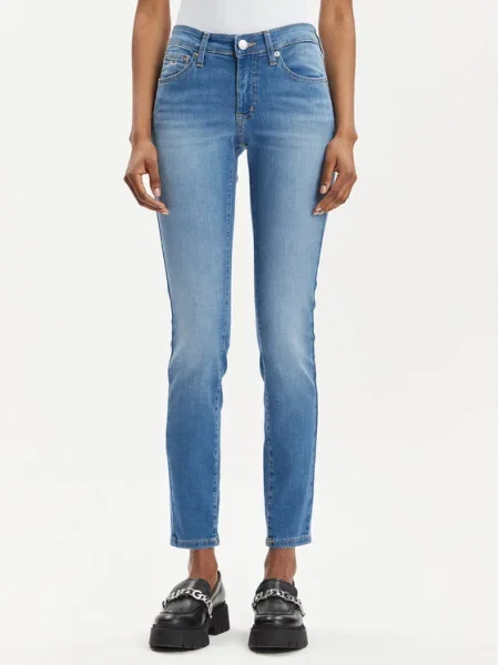 Tommy Jeans Blugi Sophie Skinny Fit albastru