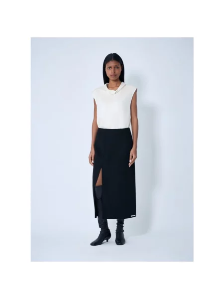 Spódnica Sportmax wełniana czarna