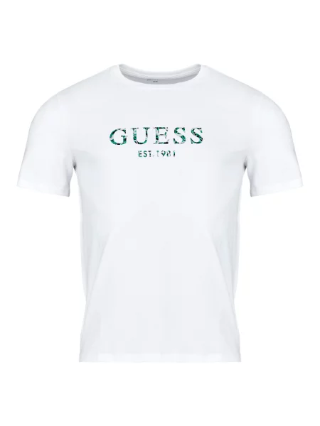 Majica Guess s kratkimi rokavi bela