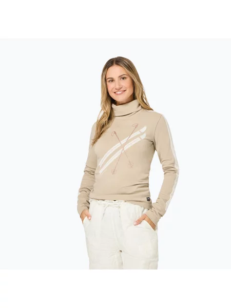 Pulover pentru femei Super.Natural KryTeeede Ski Roll Neck pepper/white/mountain trail gl/white alb
