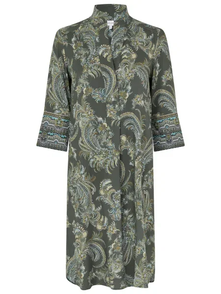 Dea Kudibal Rochie tip bluză Kamillesdea albastru / galben / verde alb