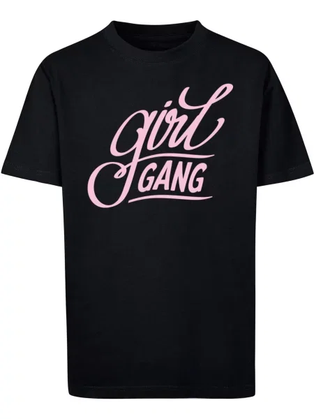 Mister Tee Póló The Girl Gang világos-rózsaszín fekete