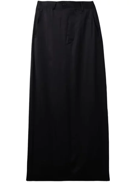 Satynowa maksi spódnica maxi Mm6 Maison Margiela czarna