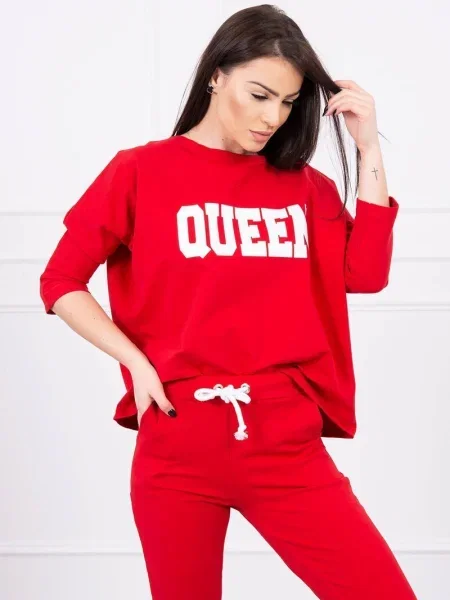 Geacă Kesi cu imagine roșu