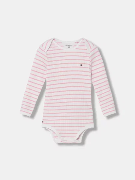 Tommy Hilfiger body pentru bebeluși din cu pachet de 3 roz