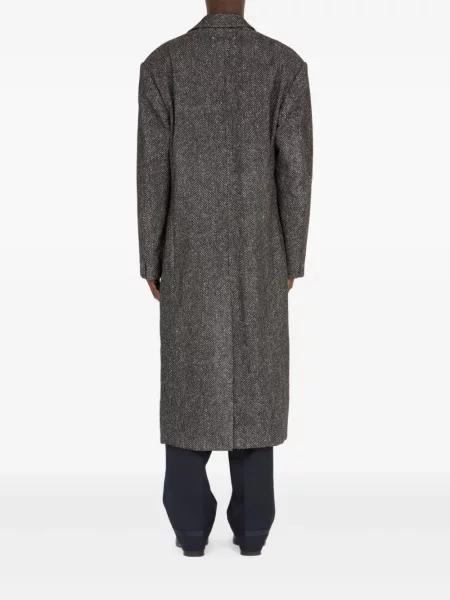 Palton Maison Margiela cu model herringbone gri