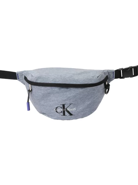 Calvin Klein Ľadvinka sivá melírovaná / čierna biela