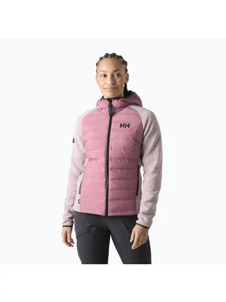 Geacă hibrid pentru femei Helly Hansen Skagen Hybrid Knit Insulator wildberry