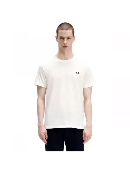 Tričko Fred Perry s okrúhlym výstrihom biela